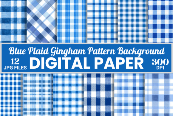 Blue Plaid Gingham Pattern Backgrounds: A Designer's Essential Resource