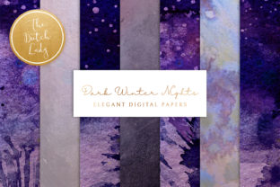 Digital Backgrounds Winter Night Skies: Elevate Your Designs