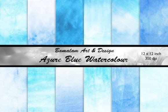 Discover the Serene Beauty of Azure Blue Watercolour Backgrounds