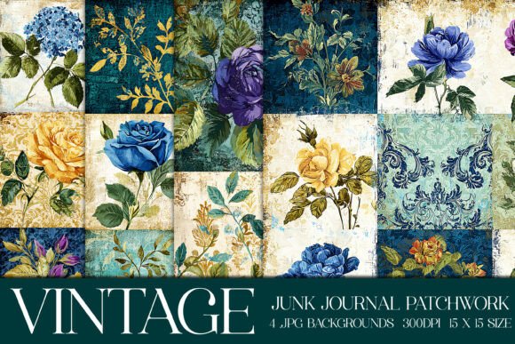 Discover the Warmth of Vintage Quilt Style Backgrounds, S19