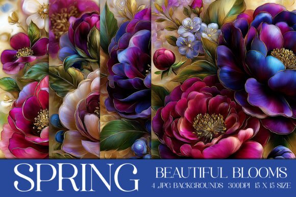 Elevate Your Designs: The Power of Spring Blooms Backgrounds, S7