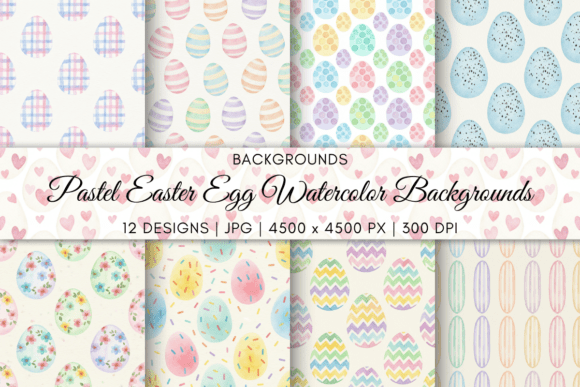 Spring’s Softest Touch: Using Pastel Easter Egg Watercolor Backgrounds