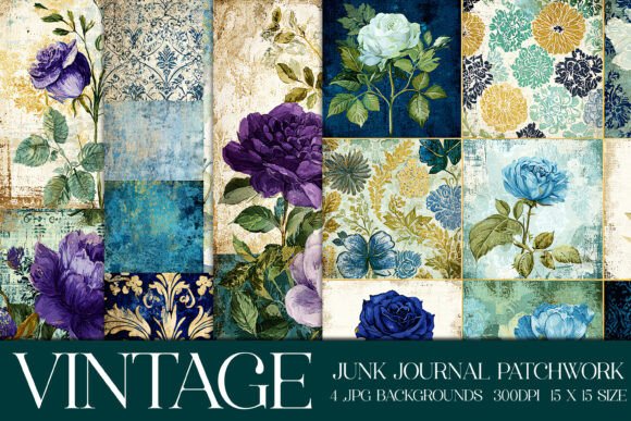 Timeless Charm: Vintage Quilt Style Backgrounds, S23