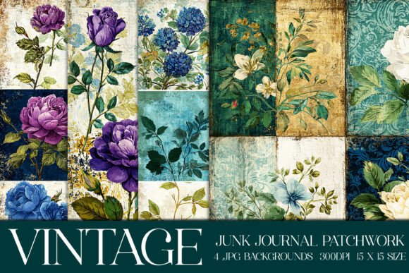 Timeless Craft: Exploring Vintage Quilt Style Backgrounds, S18