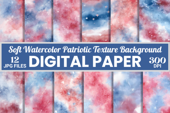 Watercolor Patriotic Texture Backgrounds: A Soft Touch for 2025 Designs